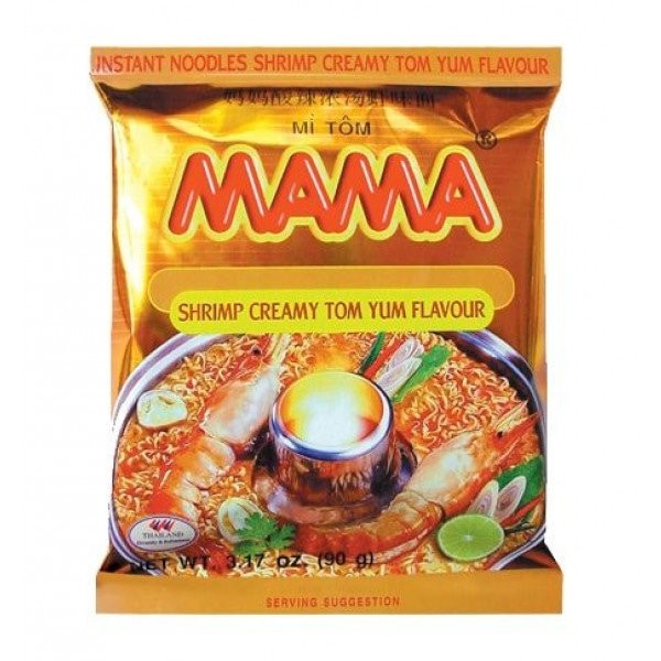 MAMA Instant-Nudeln Tom Yum Garnelen-Rahmgeschmack Jumbopackung - 90 g